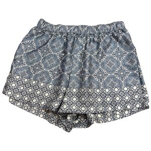 Como Sleep PJ Shorts Silky Polyester Geometric Design Medium